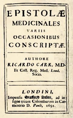 Carr's Epistles Title Page